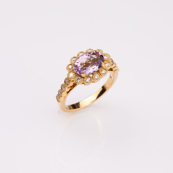 Tangled Amethyst Ring