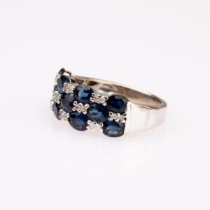 Checkered Sapphire Ring - Image 3