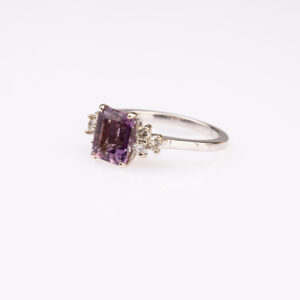 Amethyst Diamond Ring - Image 4