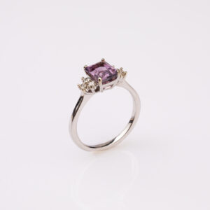 Amethyst Diamond Ring - Image 3