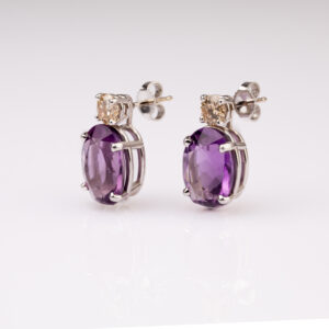 Amethyst Beetle Earrings - Image 3